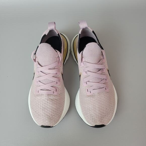 Nike Womens React Infinity Run Flyknit Plum Fog Pink Running Shoes Sneakers 6.5 - Picture 5 of 11